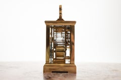 Fine French 19th Century 8 Day Striking Brass Cased Carriage Clock