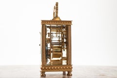 Fine French 8 Day Striking Brass Cased Carriage Clock with Repeat