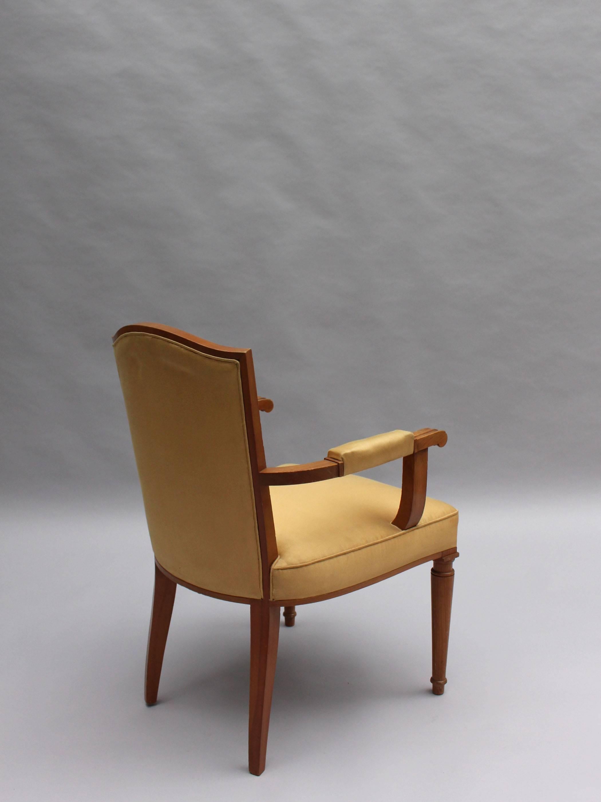 Französischer Art-Déco-Sessel von Leleu (Mitte des 20. Jahrhunderts) im Angebot
