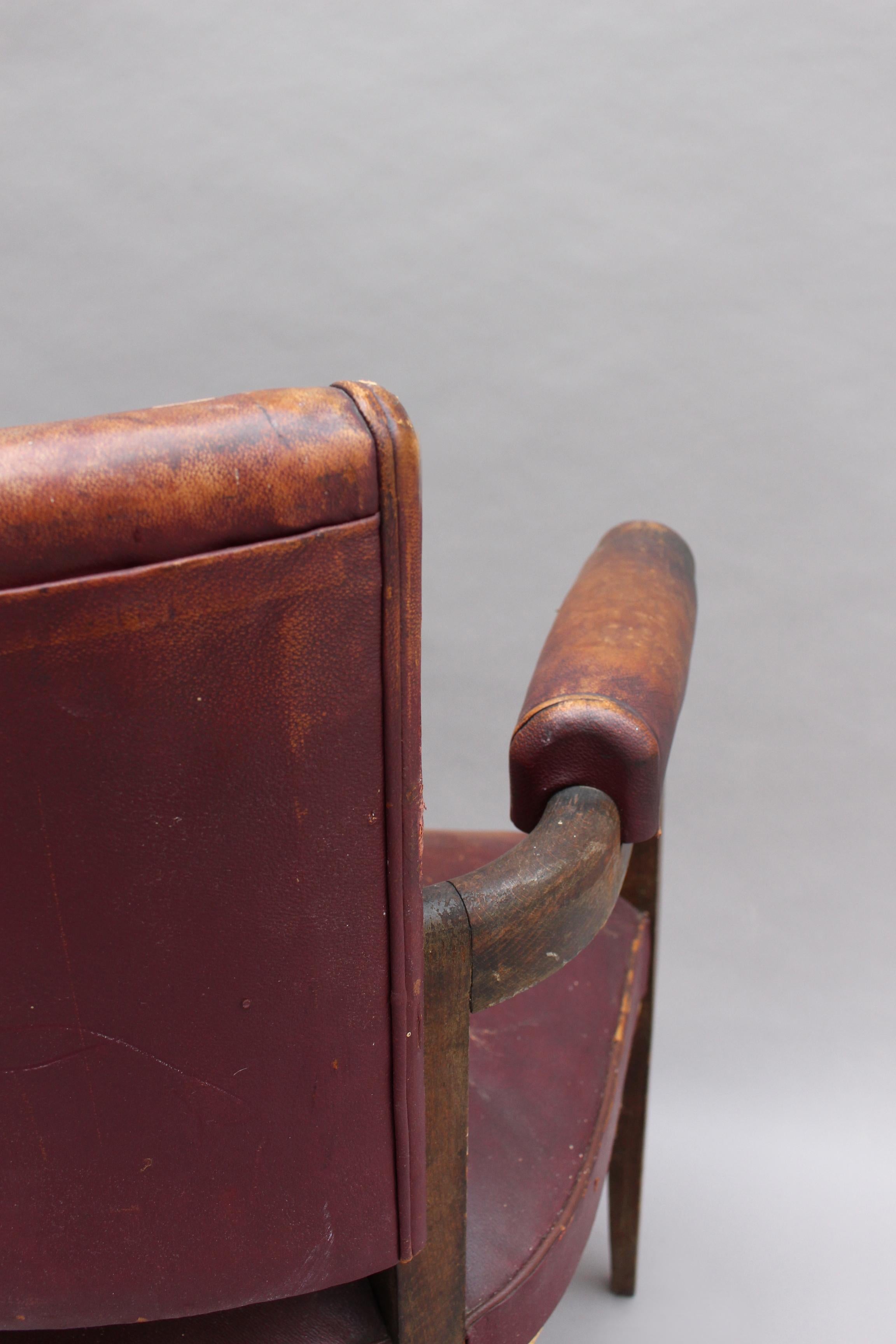 A Fine French Art Deco Beech Desk Chair 2