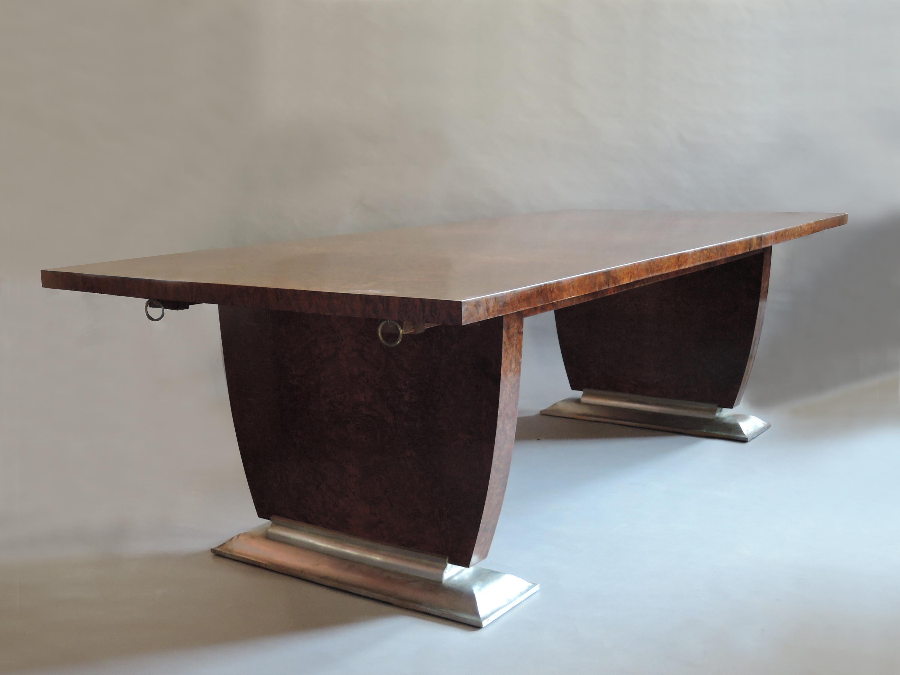 A Fine French Art Deco Dining Table by Jules Leleu 10