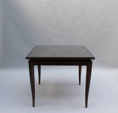 Fine French Art Deco Ebony Macassar Game Table
