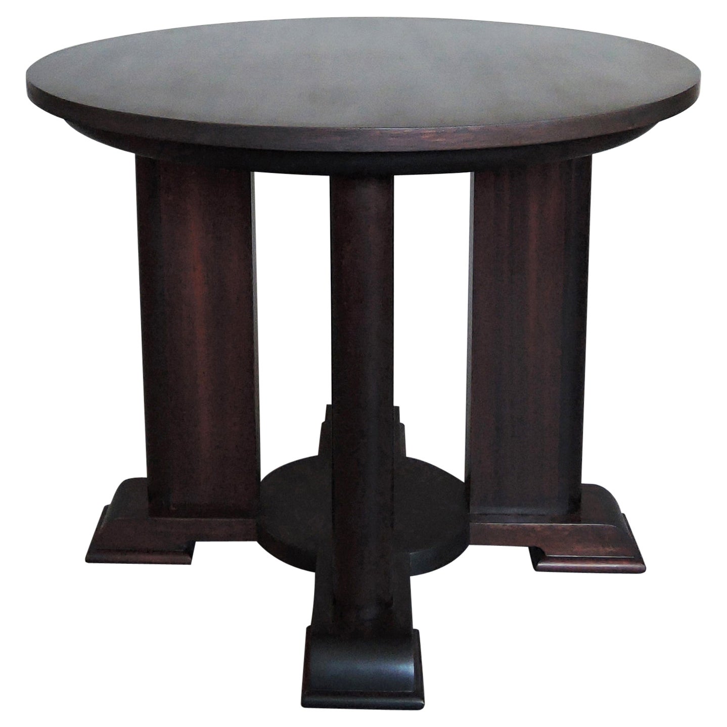 A Fine French Art Deco Mahogany Side Table