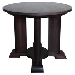 Table d'appoint en acajou Diptych Fine Arts française