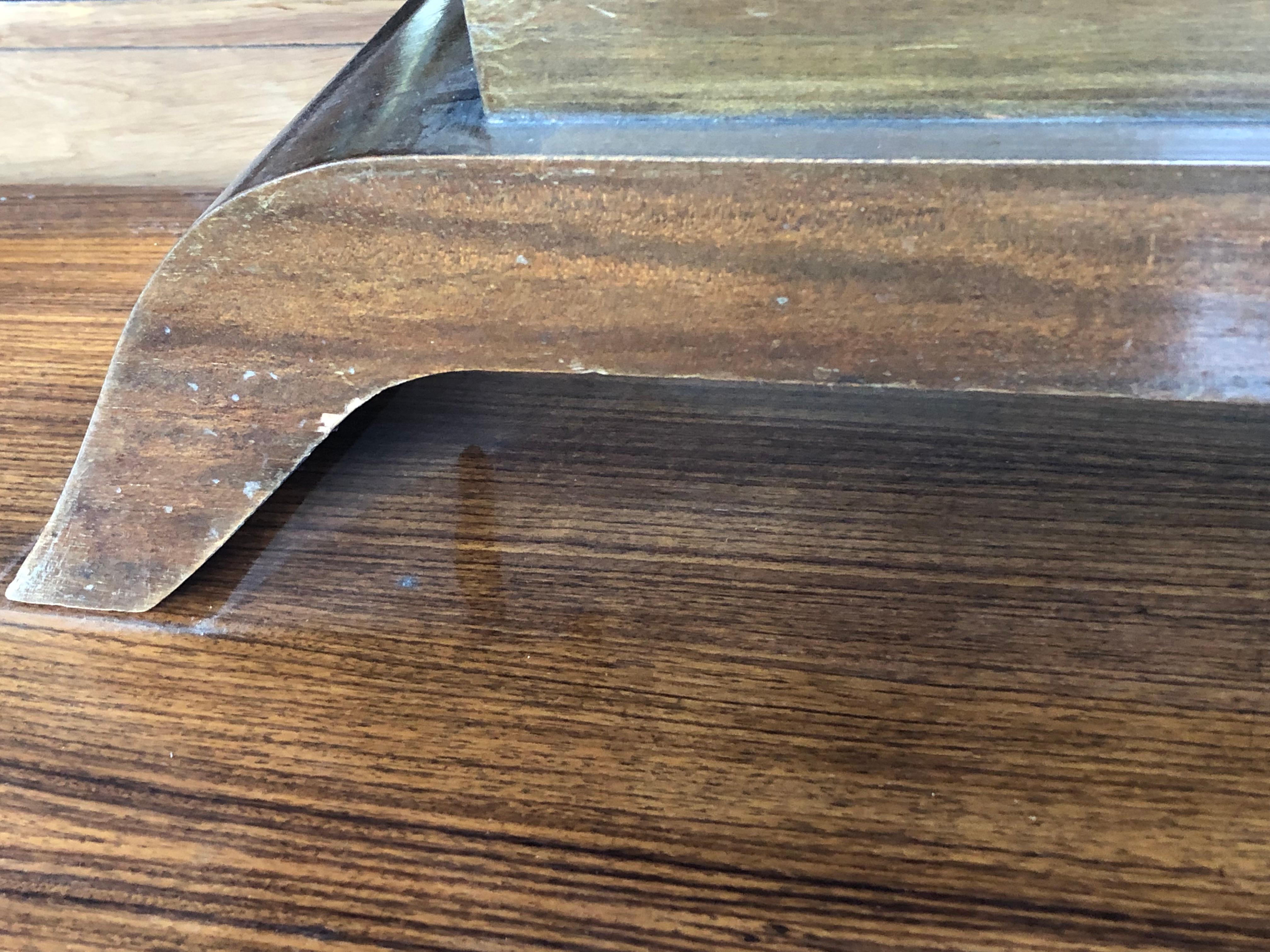 Un fino tocador francés Art Deco con espejo y caoba en venta 4