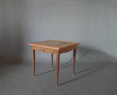 Fine French Art Deco Palisander Game Table by Jules Leleu