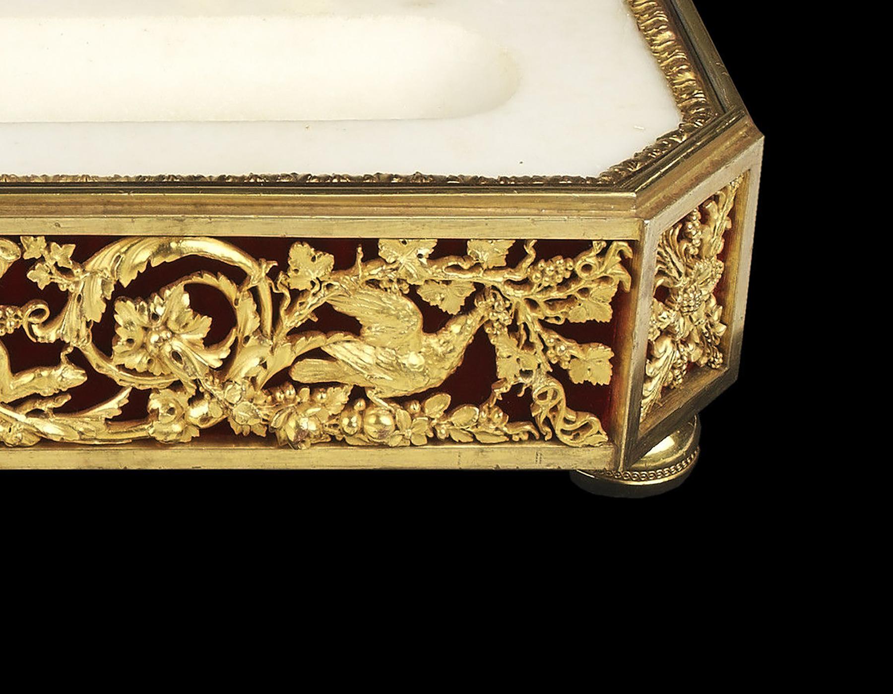 Gilt Fine French Directoire Inkstand For Sale