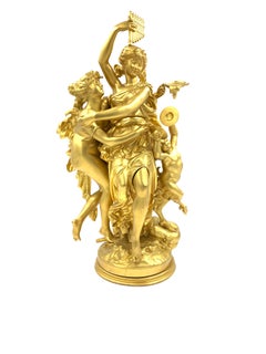 Fine French Gilt Bronze Bacchic Figural Group