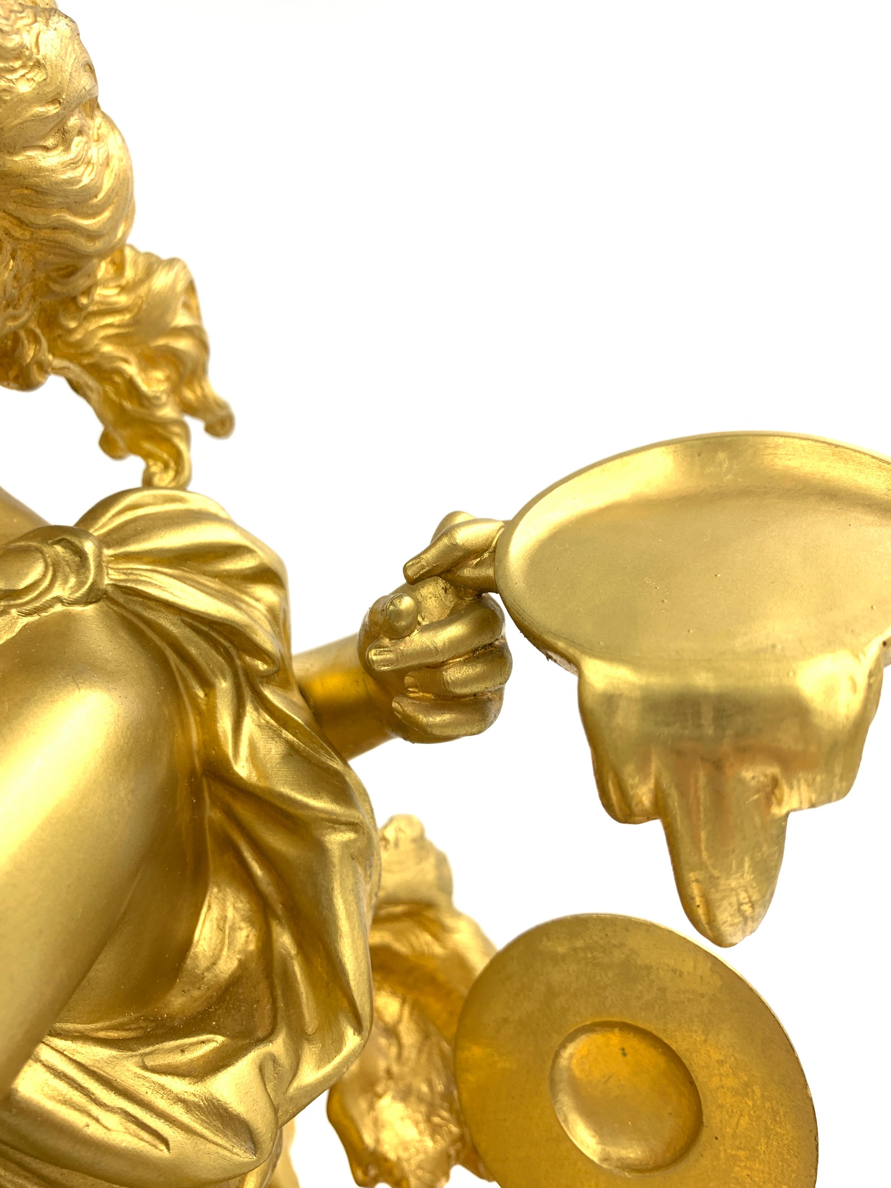 Fine French Gilt Bronze Bacchic Figural Group 5