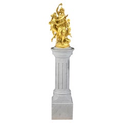 Fine French Gilt Bronze Bacchic Figural Group