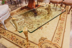 Fine French Louis XV Designed Gilt Bronze Legged Cocktail Table by P.E Guerin