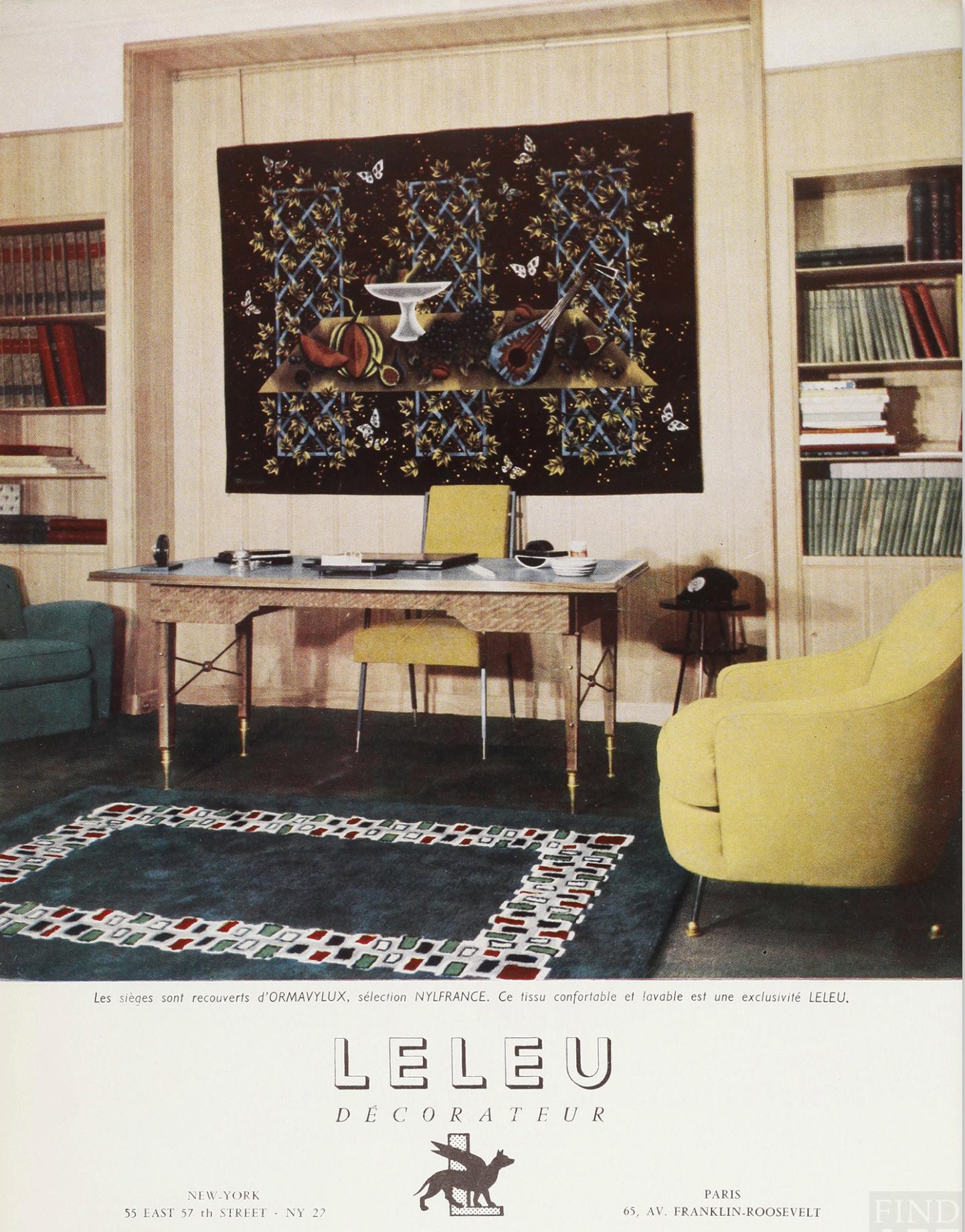 Fine French Mid-Century Sofa by Leleu 11