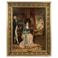 Fine Genre Oil Painting by William Arthur Breakspeare Depicting the Fictional