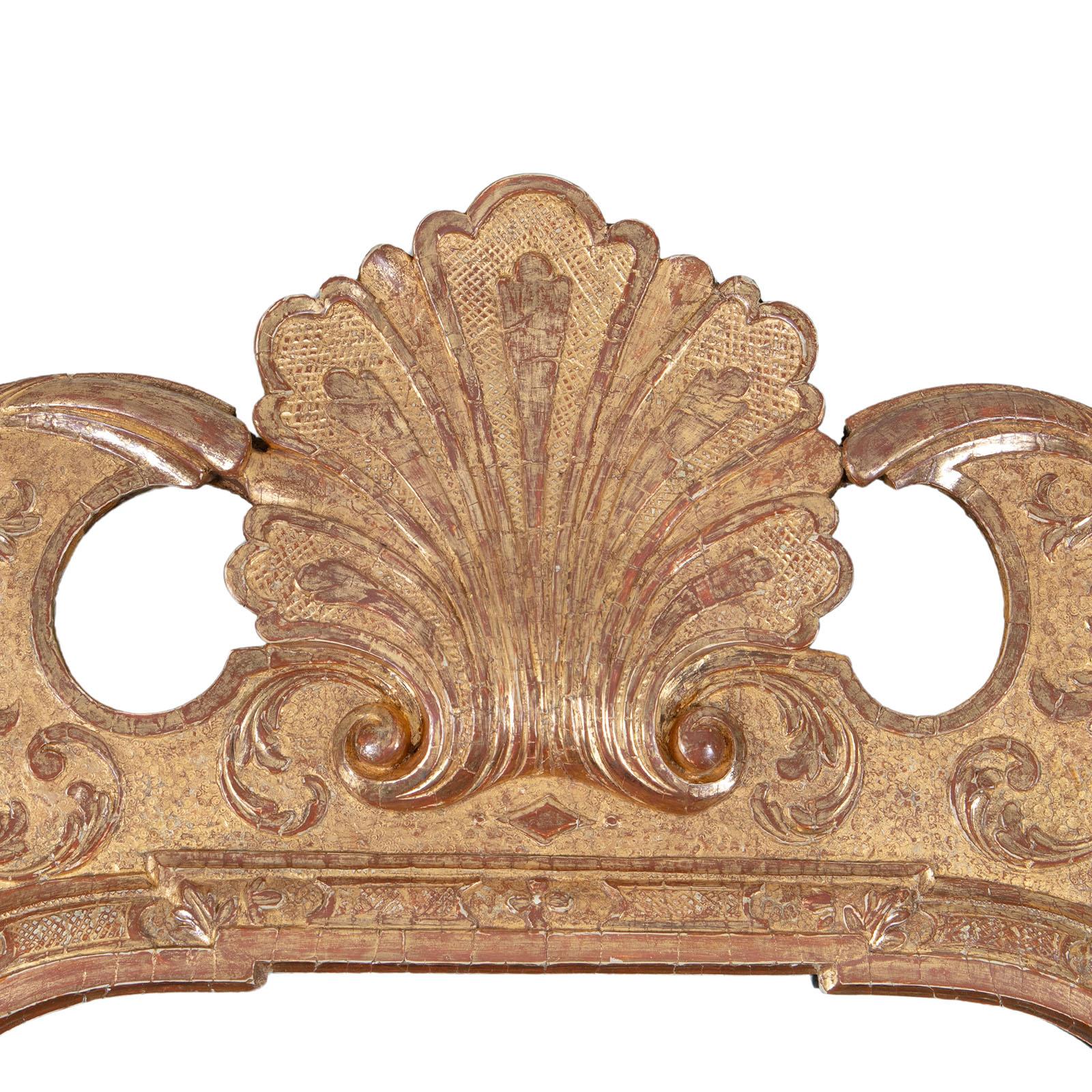 XVIIIe siècle Miroir de Girandole en vermeil de George I en vente