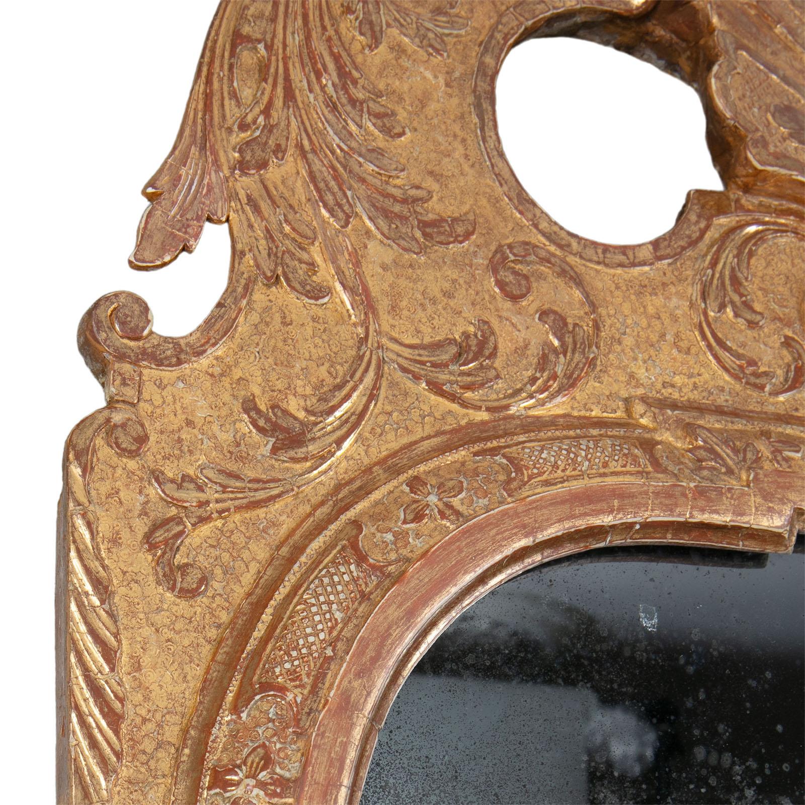 Gesso Miroir de Girandole en vermeil de George I en vente