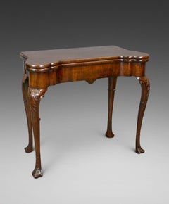 Fine George II Period Mahogany Carved Cabriole Leg Tea Table