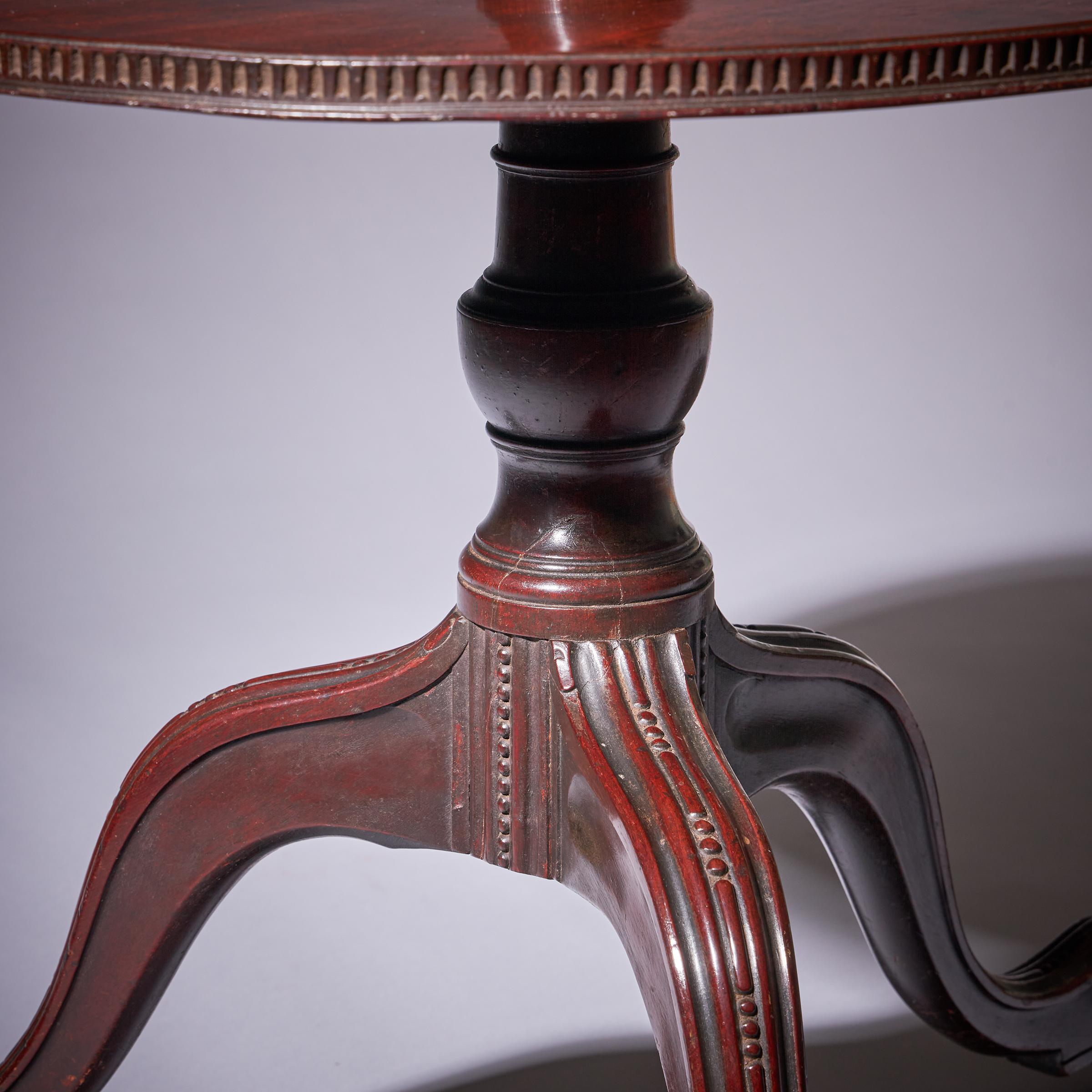 A Fine George III Chippendale Mahogany Dumb Waiter, Circa 1760. England.  For Sale 1