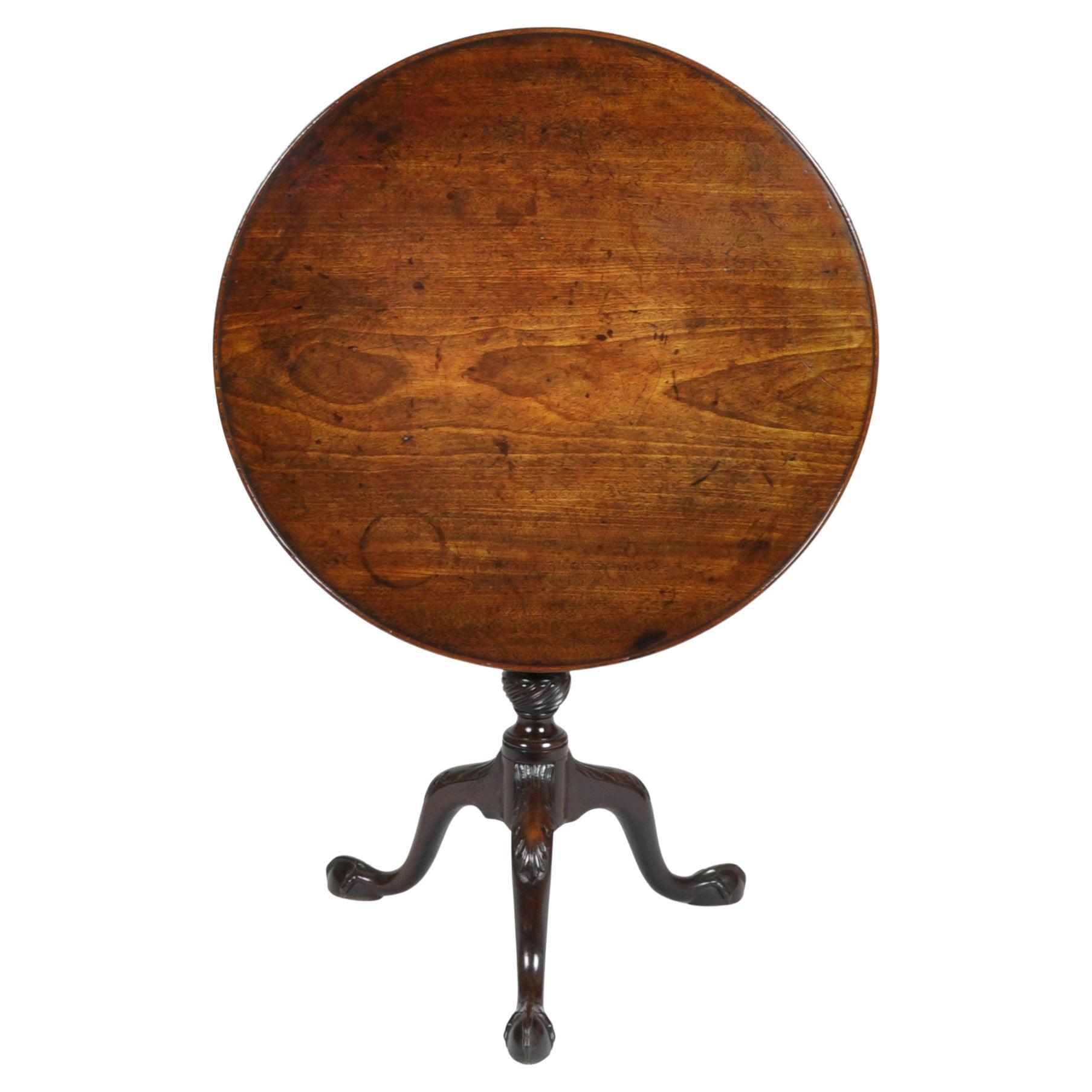 A Fine George III Period Mahogany Tripod Table