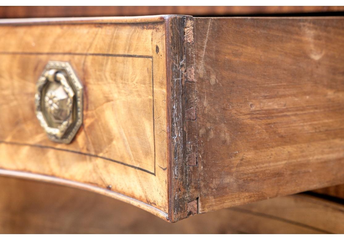 A Fine George III Serpentine Chest  For Sale 8