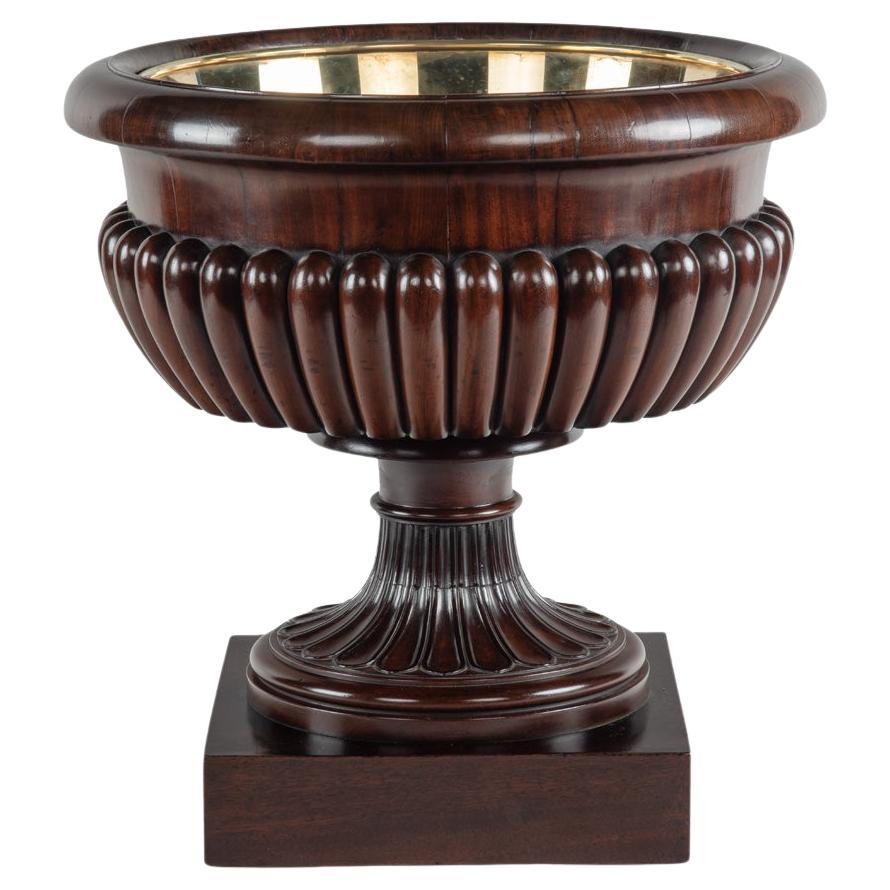A fine George IV mahogany wine cooler attributed to Gillows