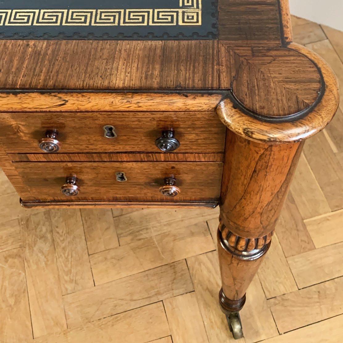 19th Century Fine George IV Coromandel Freestanding Desk For Sale