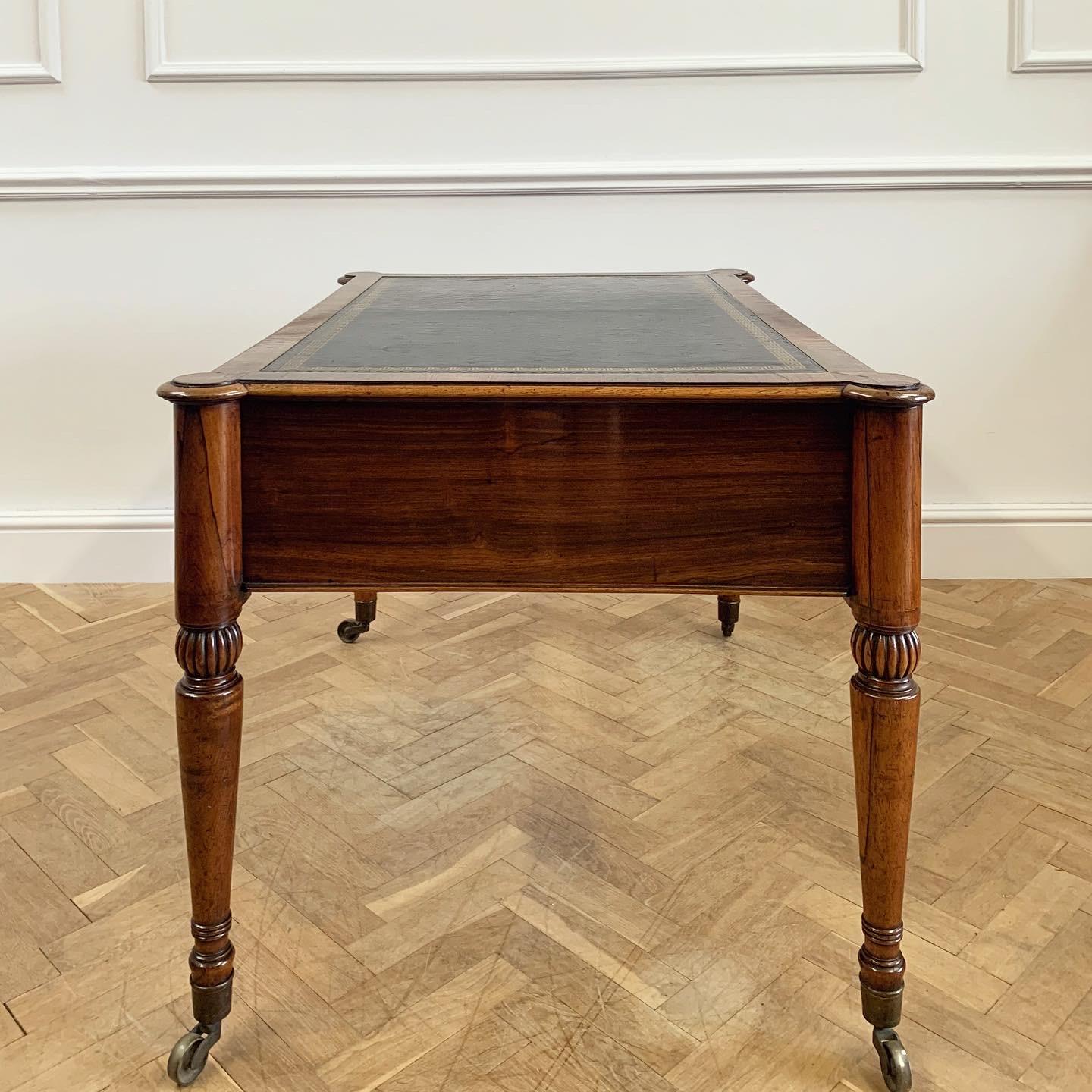 Fine George IV Coromandel Freestanding Desk For Sale 1