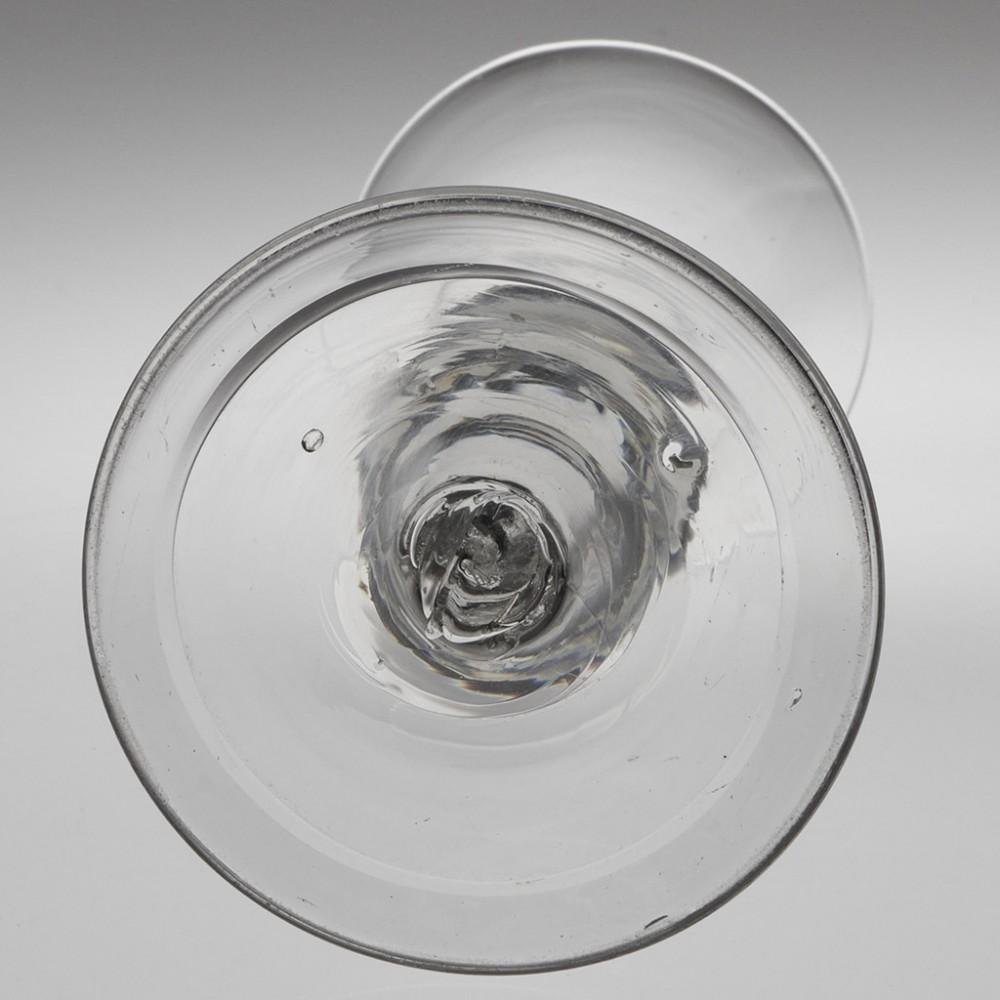 Baluster Stem Wine Glass c1730 In Good Condition For Sale In Tunbridge Wells, GB