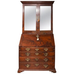 Fine Georgian Mahogany Bureau Bookcase