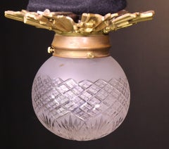 A Fine Gilt Bronze & Cut Glass Globe