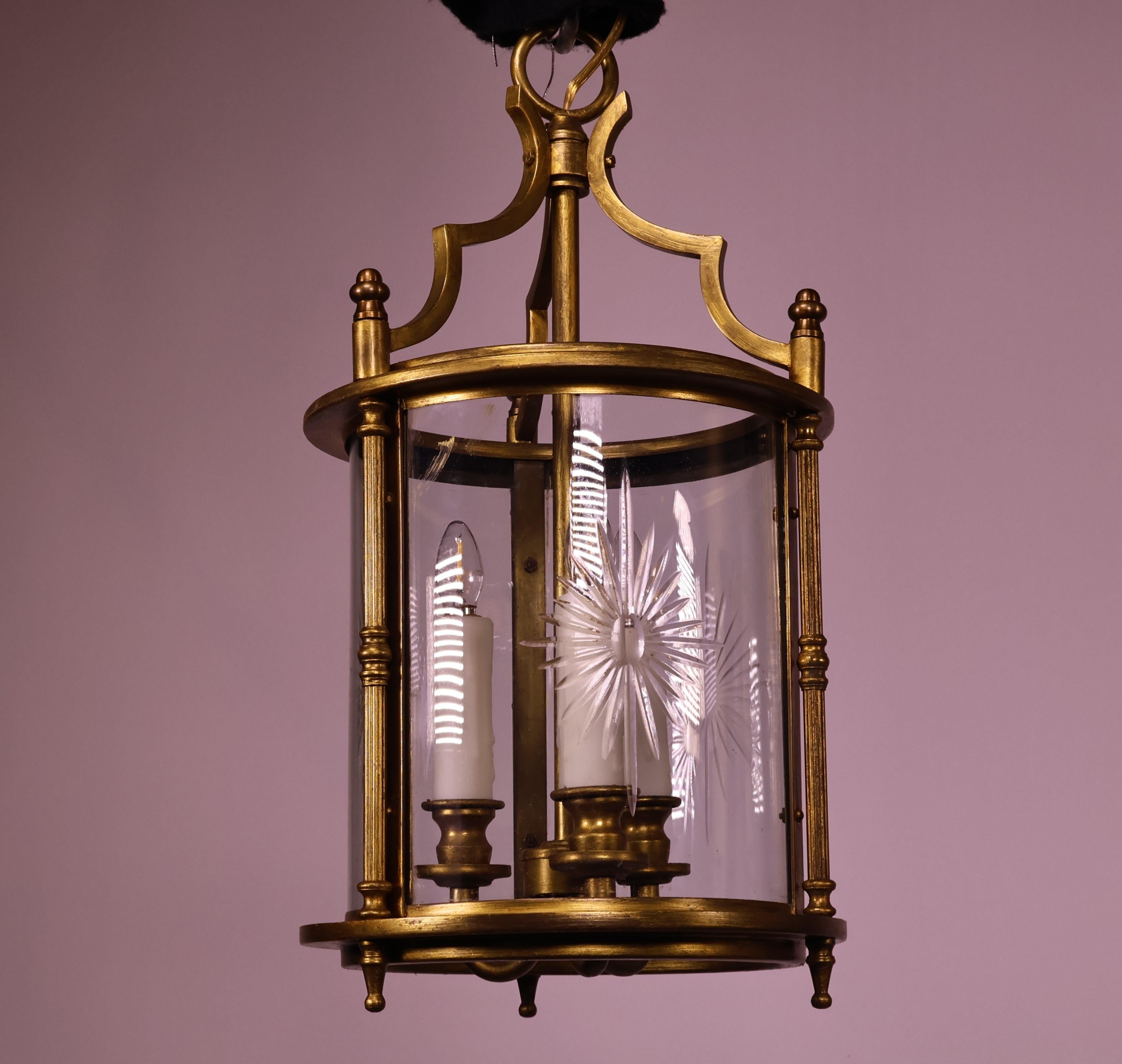 A Fine Gilt Bronze Cylindrical Lantern 8