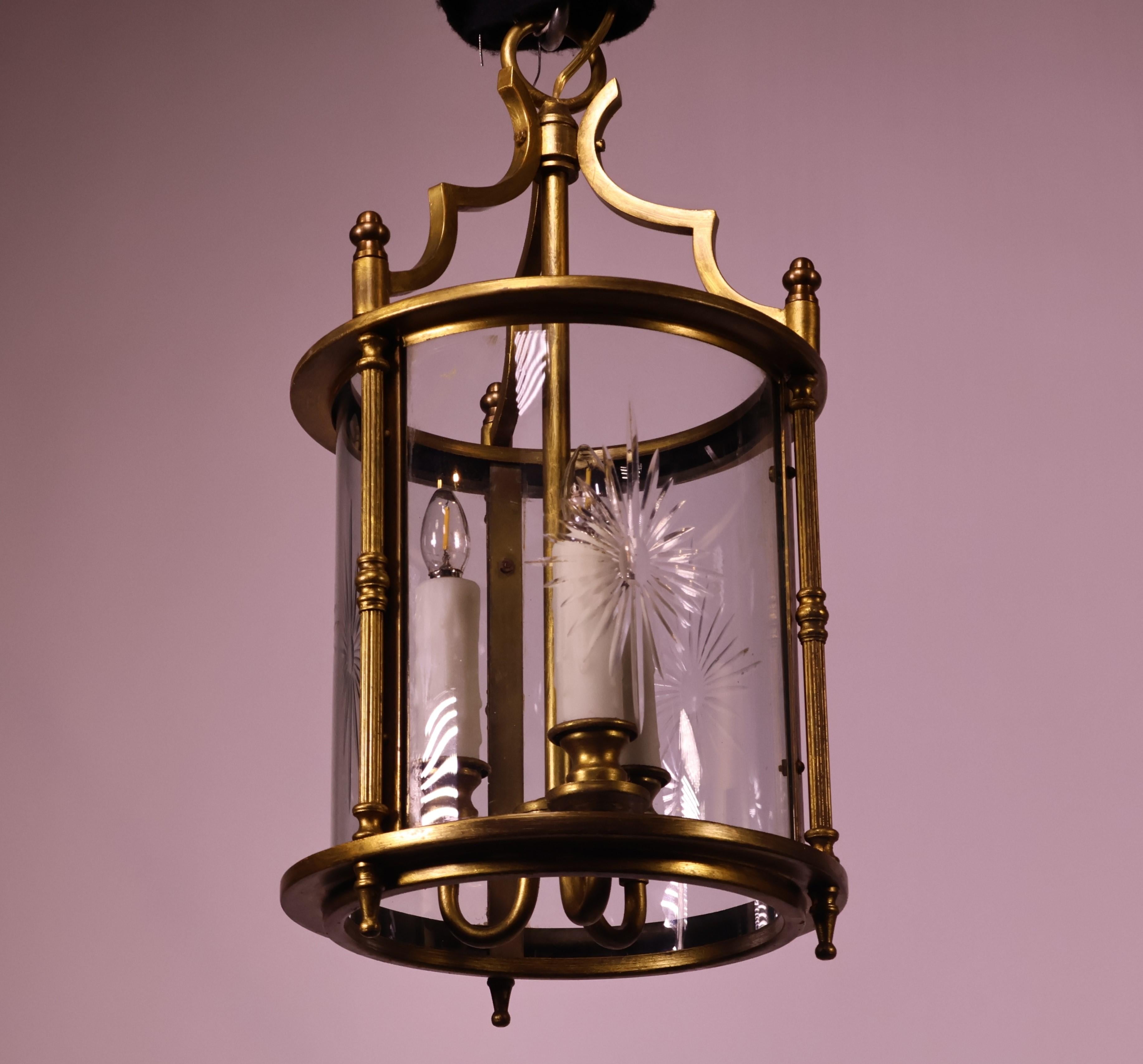 A Fine Gilt Bronze Cylindrical Lantern 11
