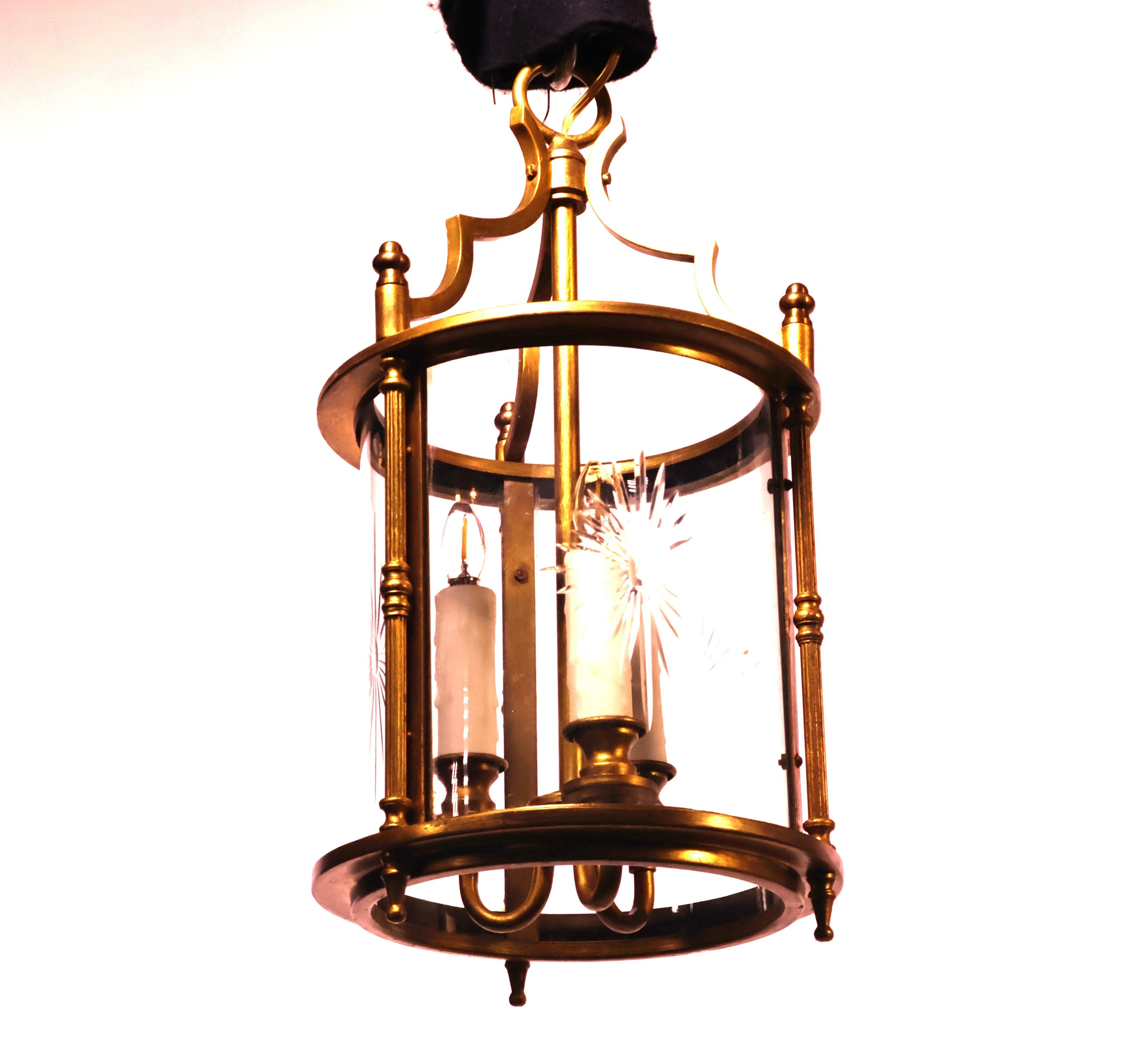 A Fine Gilt Bronze Cylindrical Lantern 12