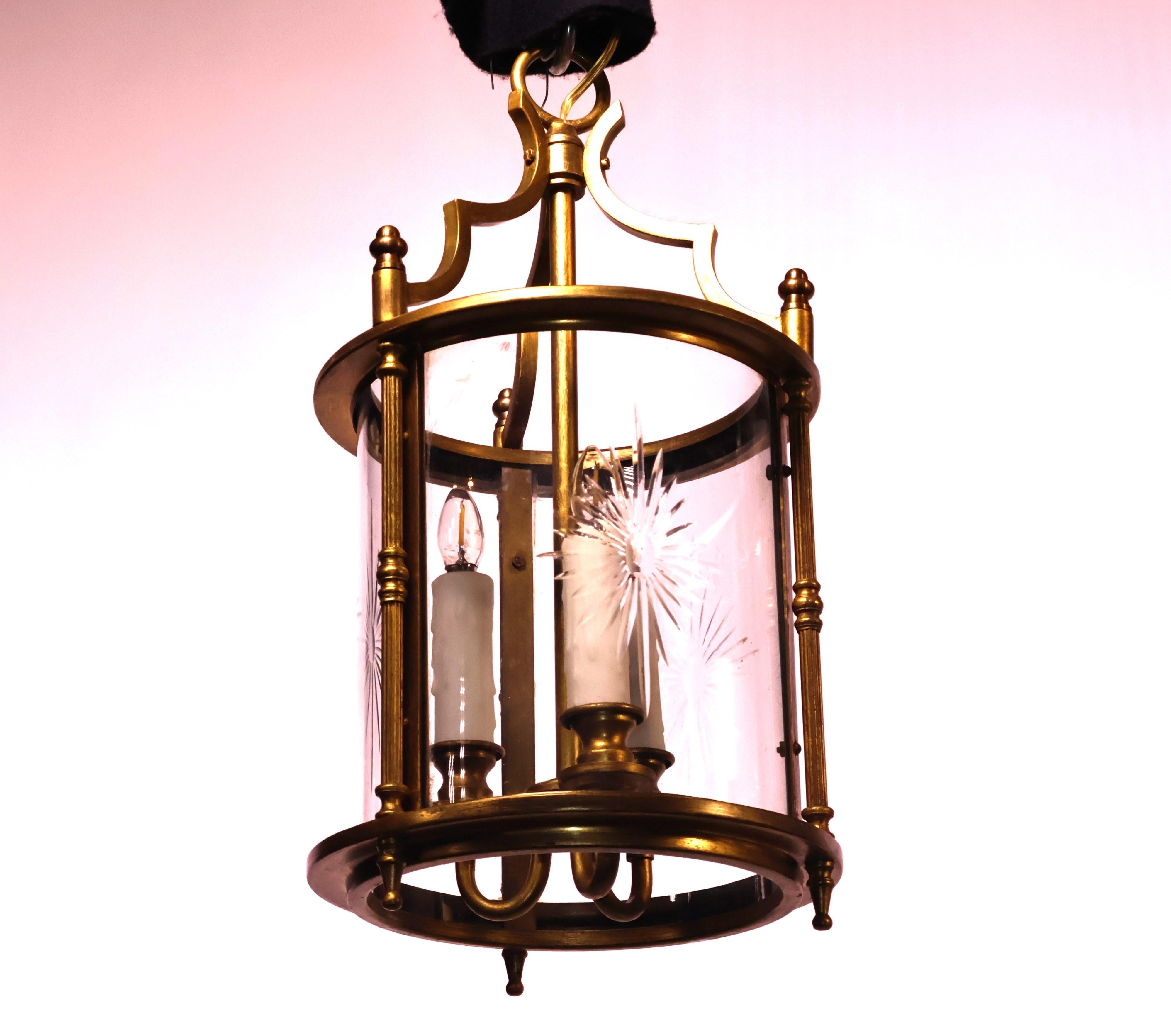 A Fine Gilt Bronze Cylindrical Lantern 13