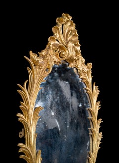 Feiner Wandspiegel aus vergoldetem Holz im George-III-Stil nach Linnell-Stil