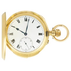A Fine Gold Minute Repeater Full Hunter Pocket Watch C1919
