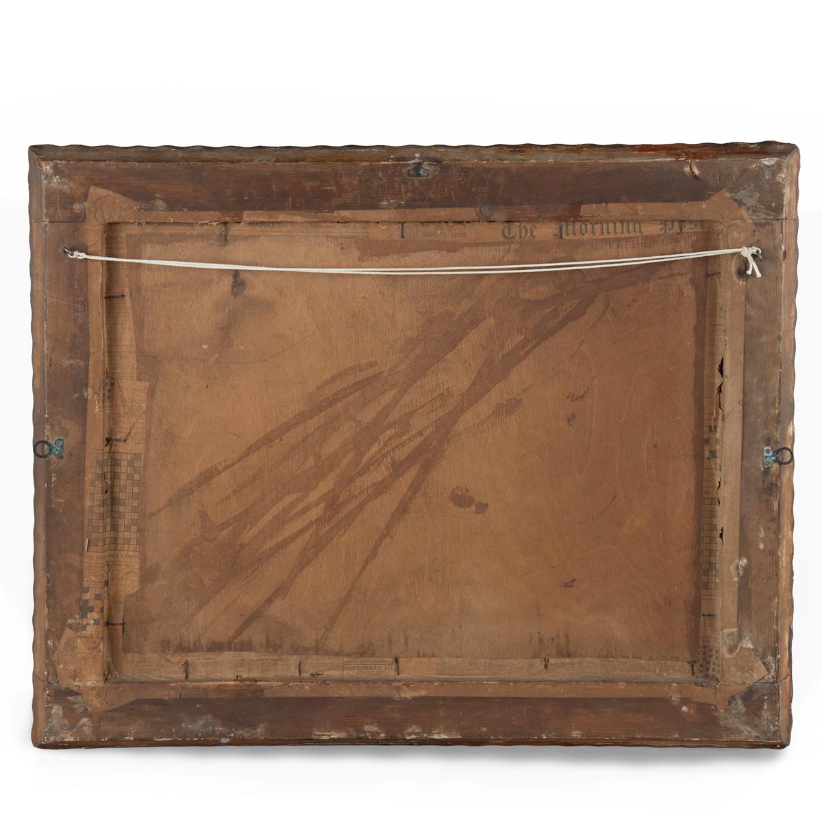 XIXe siècle Une belle gouache du navire de commerce Fanny Buller au large des côtes italiennes à Starboa. en vente