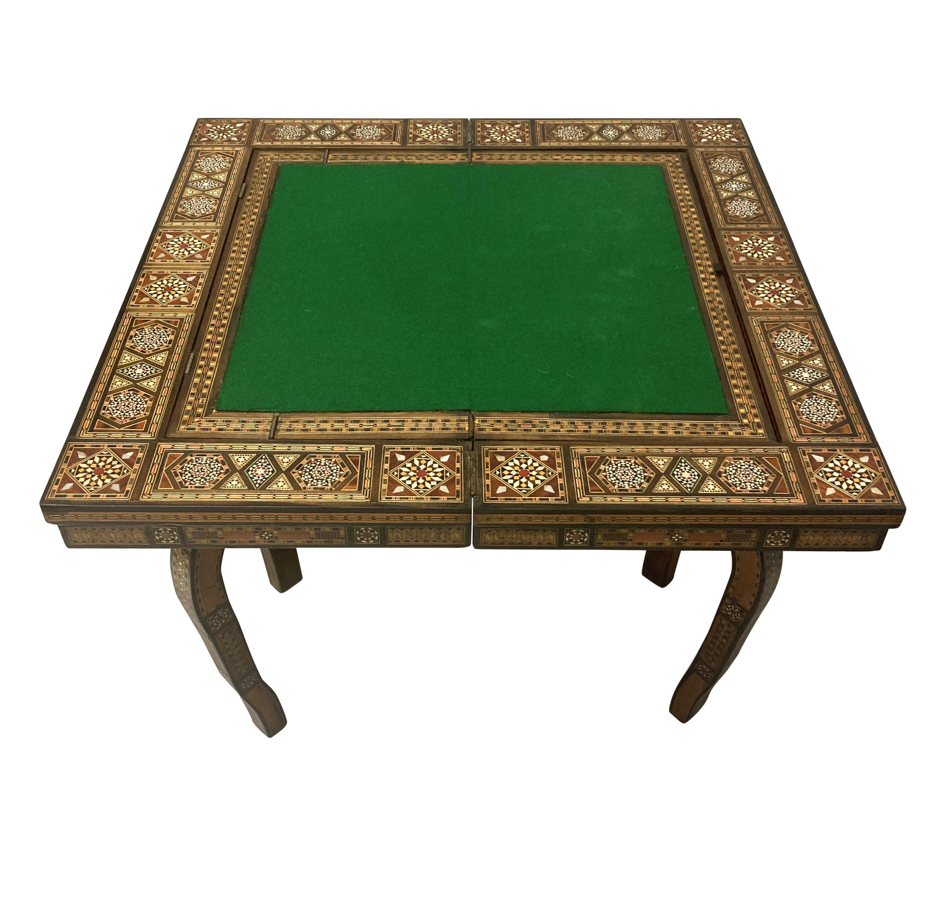 Fine Inlaid Moorish Games Table 1