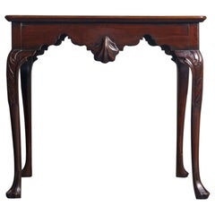 A Fine Irish George II Carved Mahogany Side/Silver Table, circa 1740