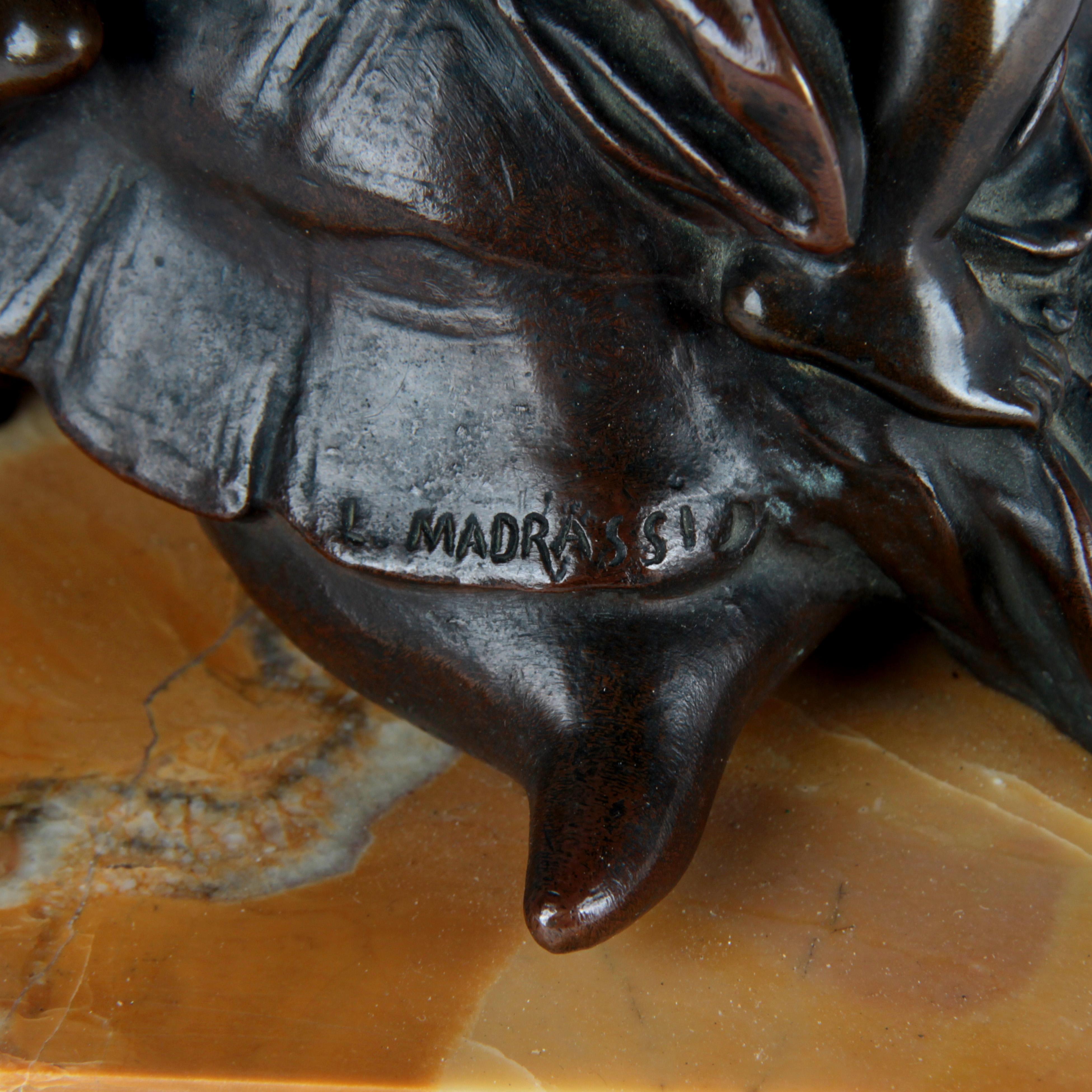 Bronze italien représentant un putto assis sur une tortue, signé par Luca Madrassi en vente 1