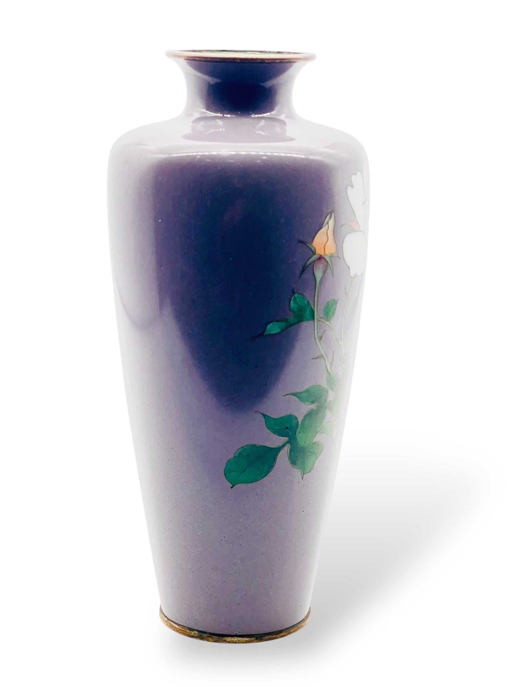 Fino jarrón japonés de esmalte cloisonné de OTA TOSHIRO . Periodo Meiji en venta 6