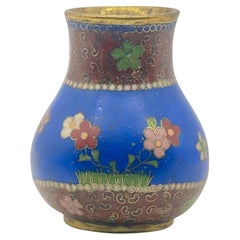Feine japanische Cloisonné-Emaille-Vase im Stil des frühen Namikawa Yasuyuki
