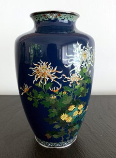 Fine Japanese Cloisonne Vase by Hayashi Kodenji