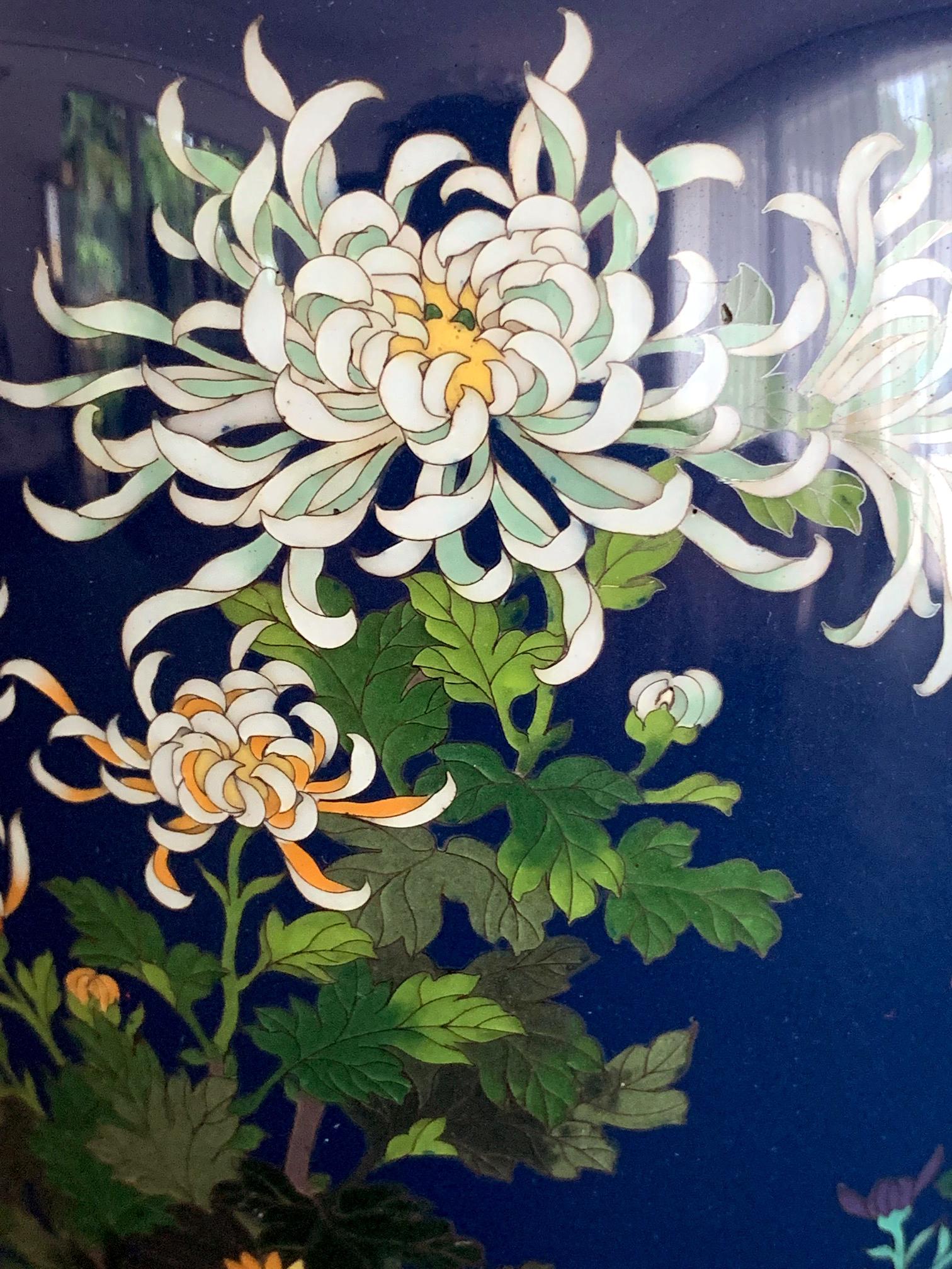 Cloissoné Fine Japanese Cloisonne Vase by Hayashi Kodenji