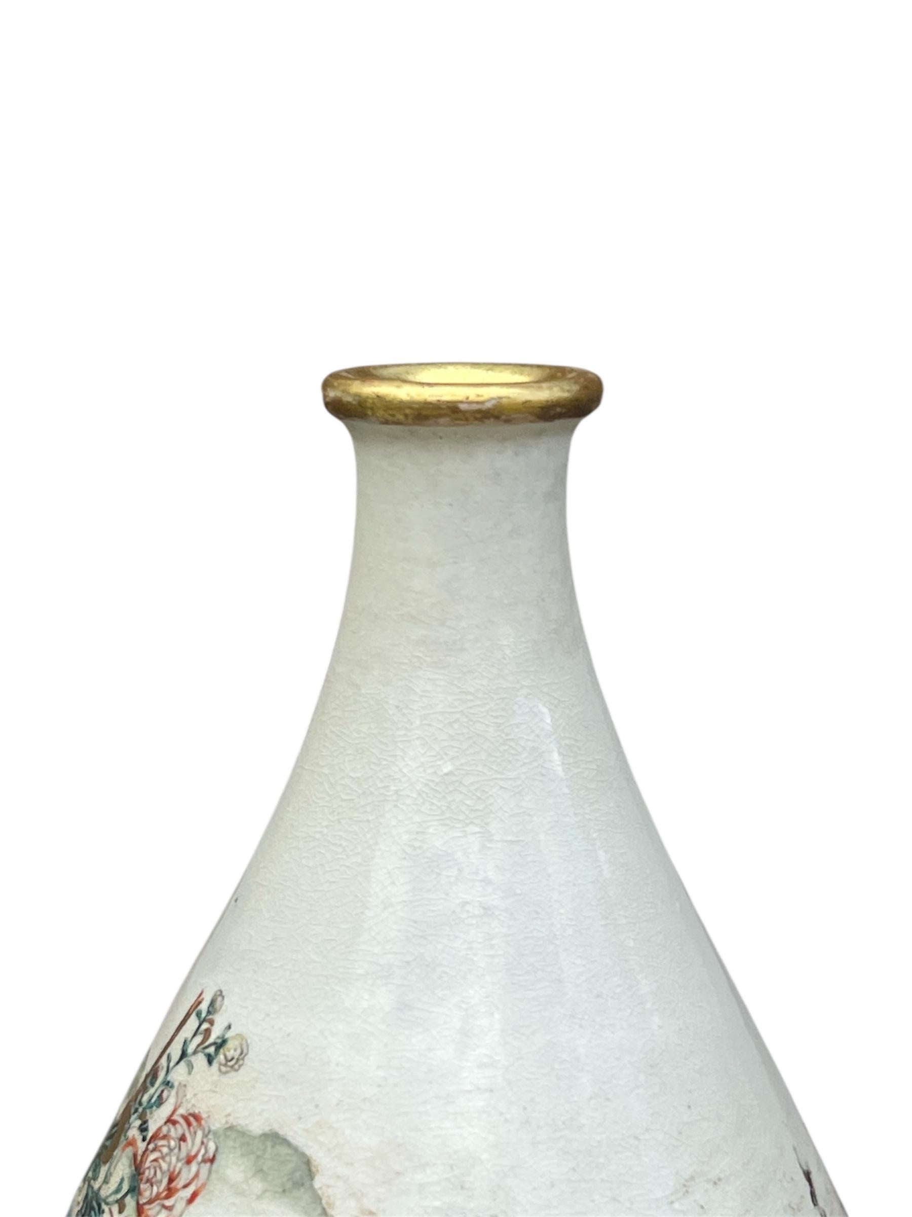 Un beau vase japonais Satsuma . Période Meiji. Kinkozan en vente 11