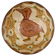 Fine Kashan Pottery Ceramic Bowl, Persian, 13th Century