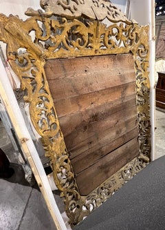 A Fine Late 18th Century Italian Florentine Carved and Gilded Mirror
