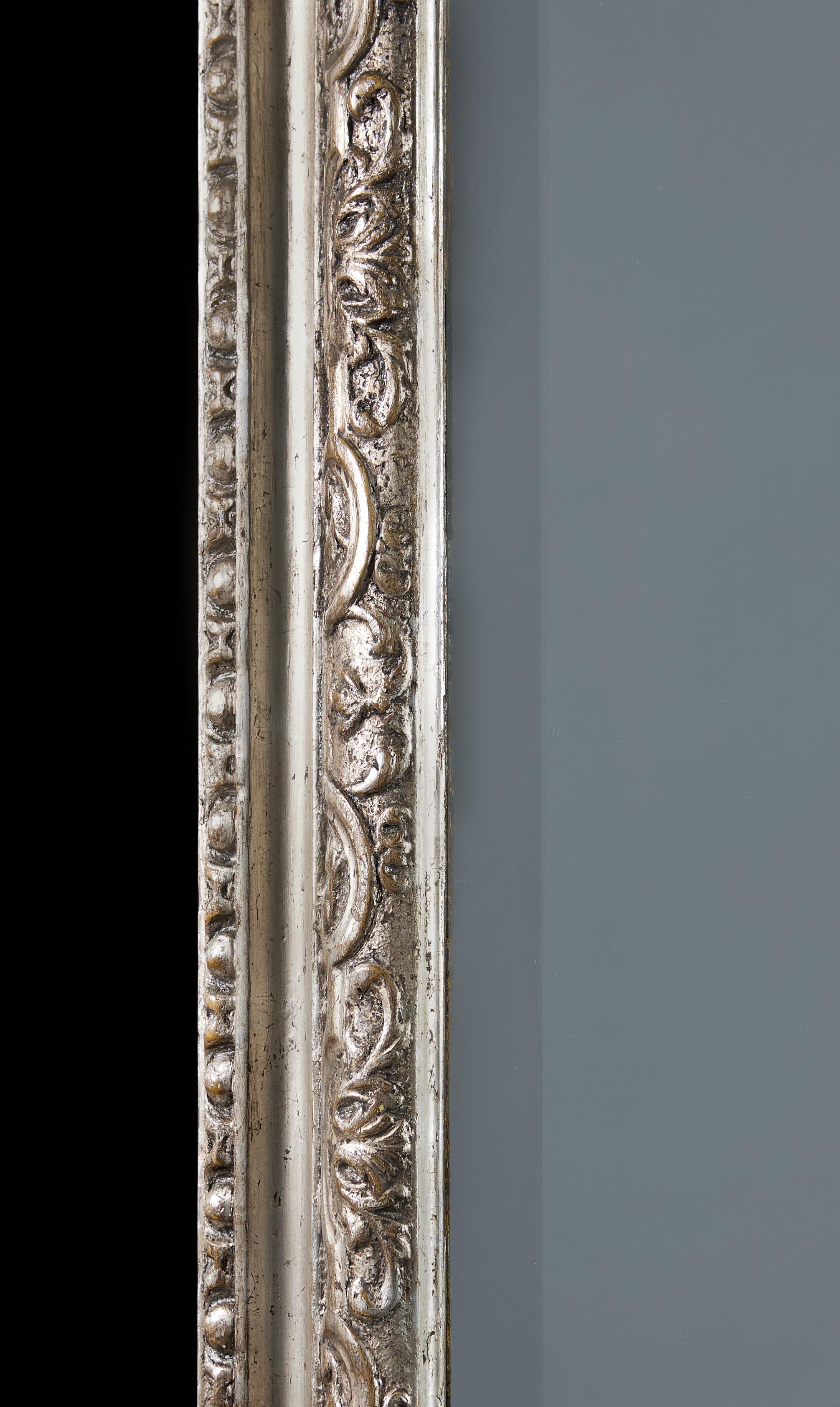 Fine Late 18th Century Silver Gilt Pier Glass Mirror In Good Condition For Sale In London, GB