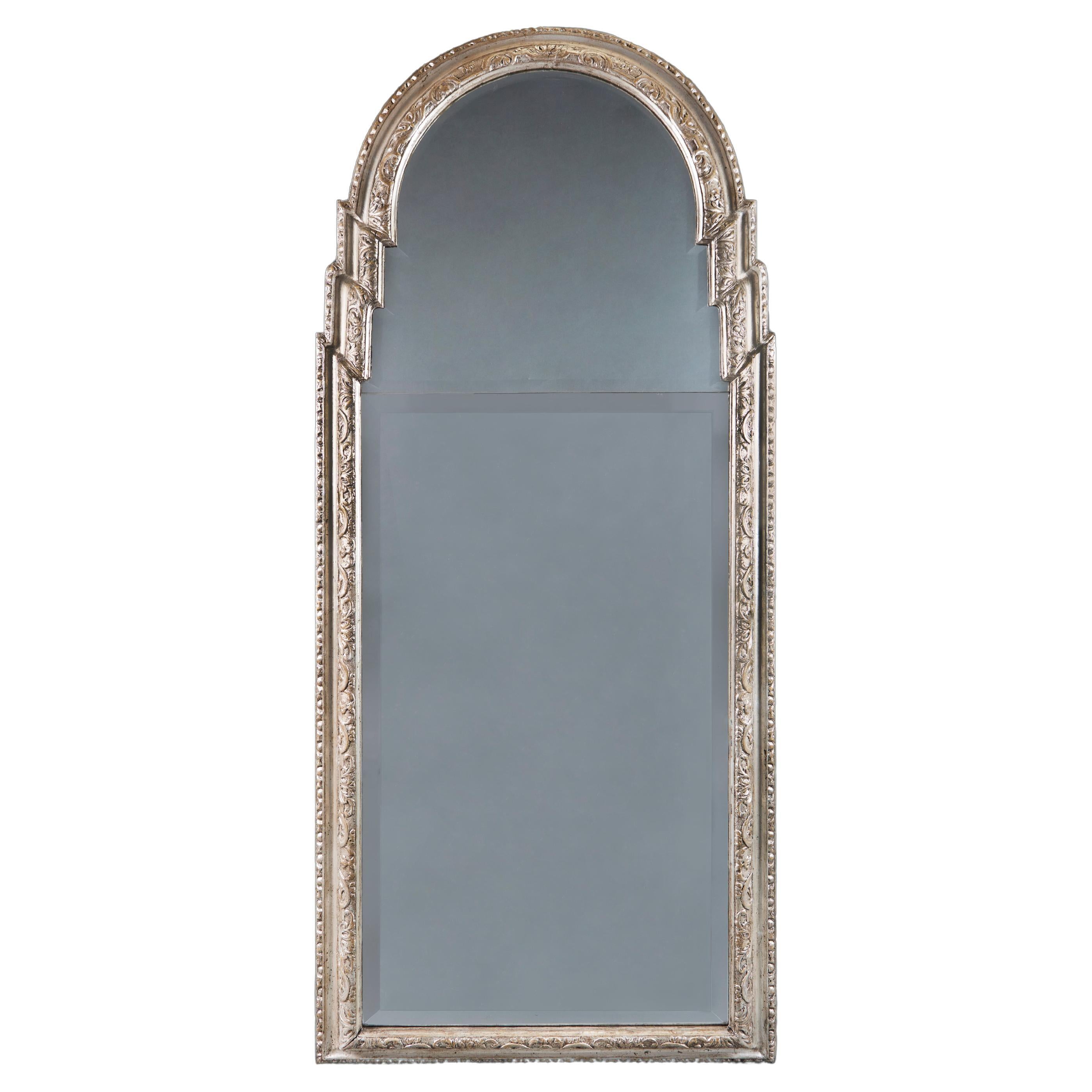 Fine Late 18th Century Silver Gilt Pier Glass Mirror