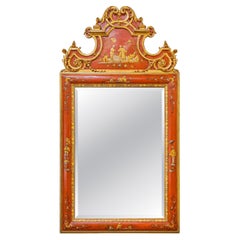 A fine late 19th century English Chinoiserie carved mirror