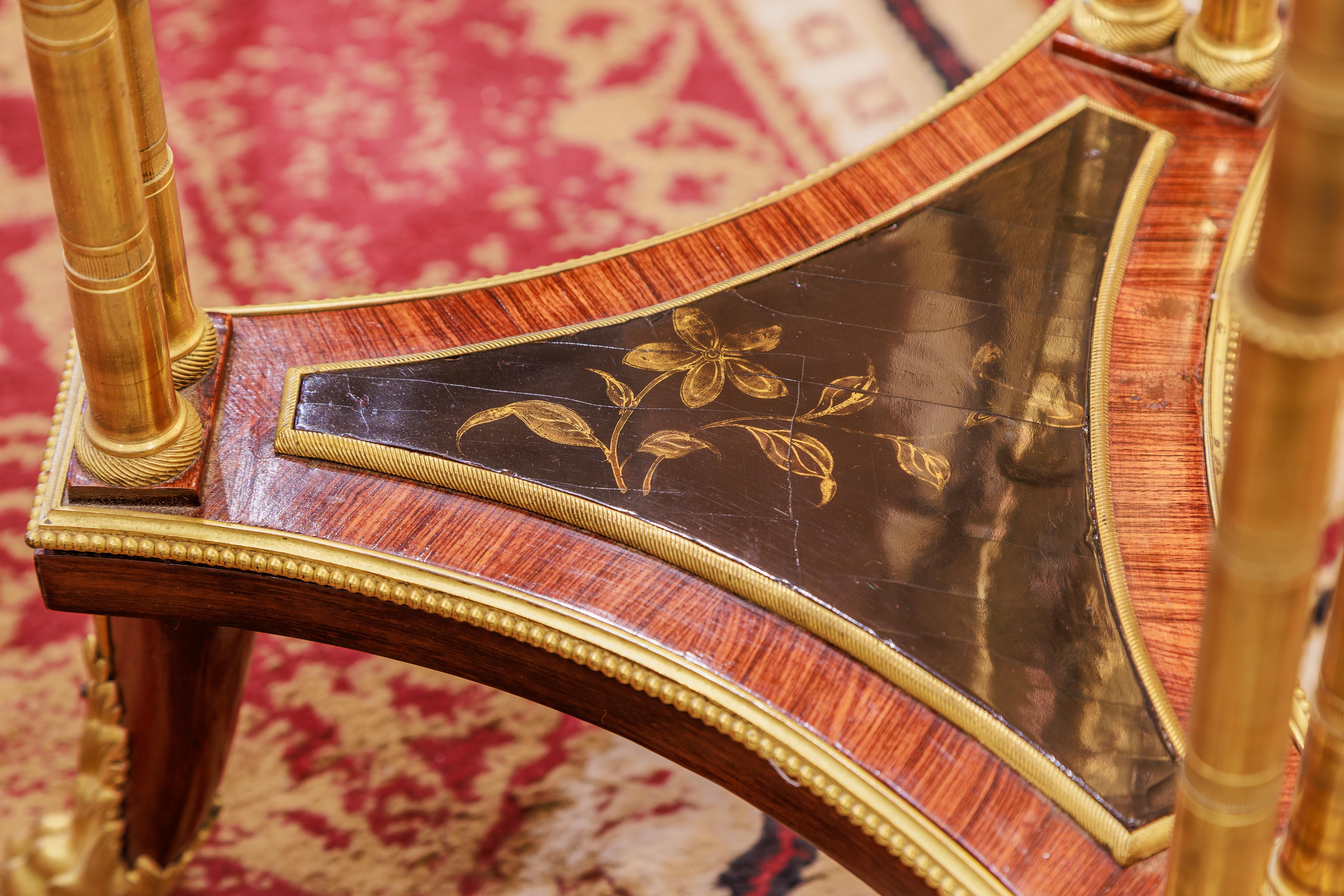 Louis XVI Gueridon en bronze français de la fin du XIXe siècle à motifs de Chinoiseries en vente